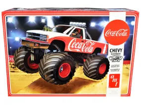 Skill 2 Model Kit Chevrolet Silverado Monster Truck Coca-Cola 1/25 Scale Model by AMT