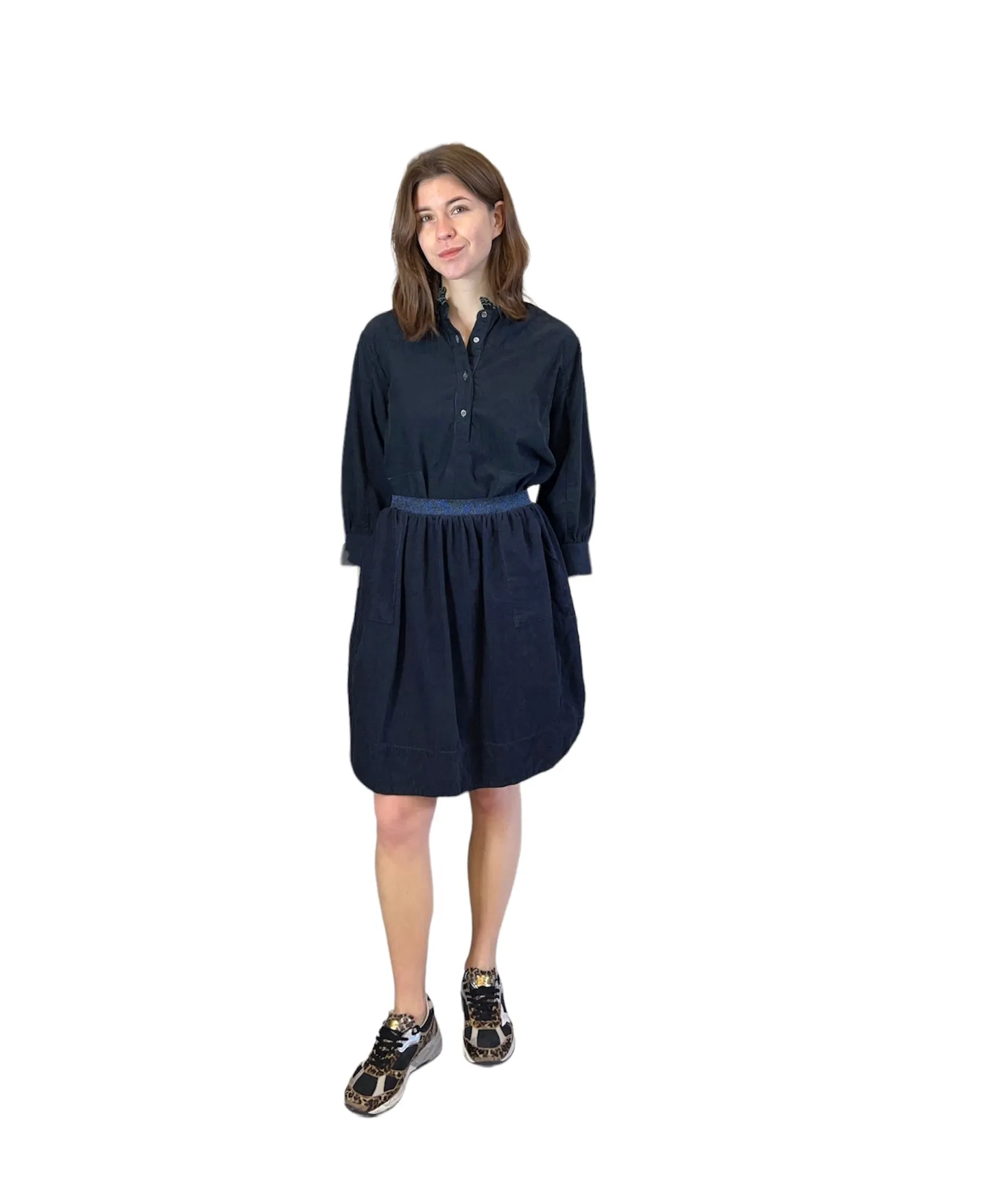 Stella Navy Pincord Pullover Shirt