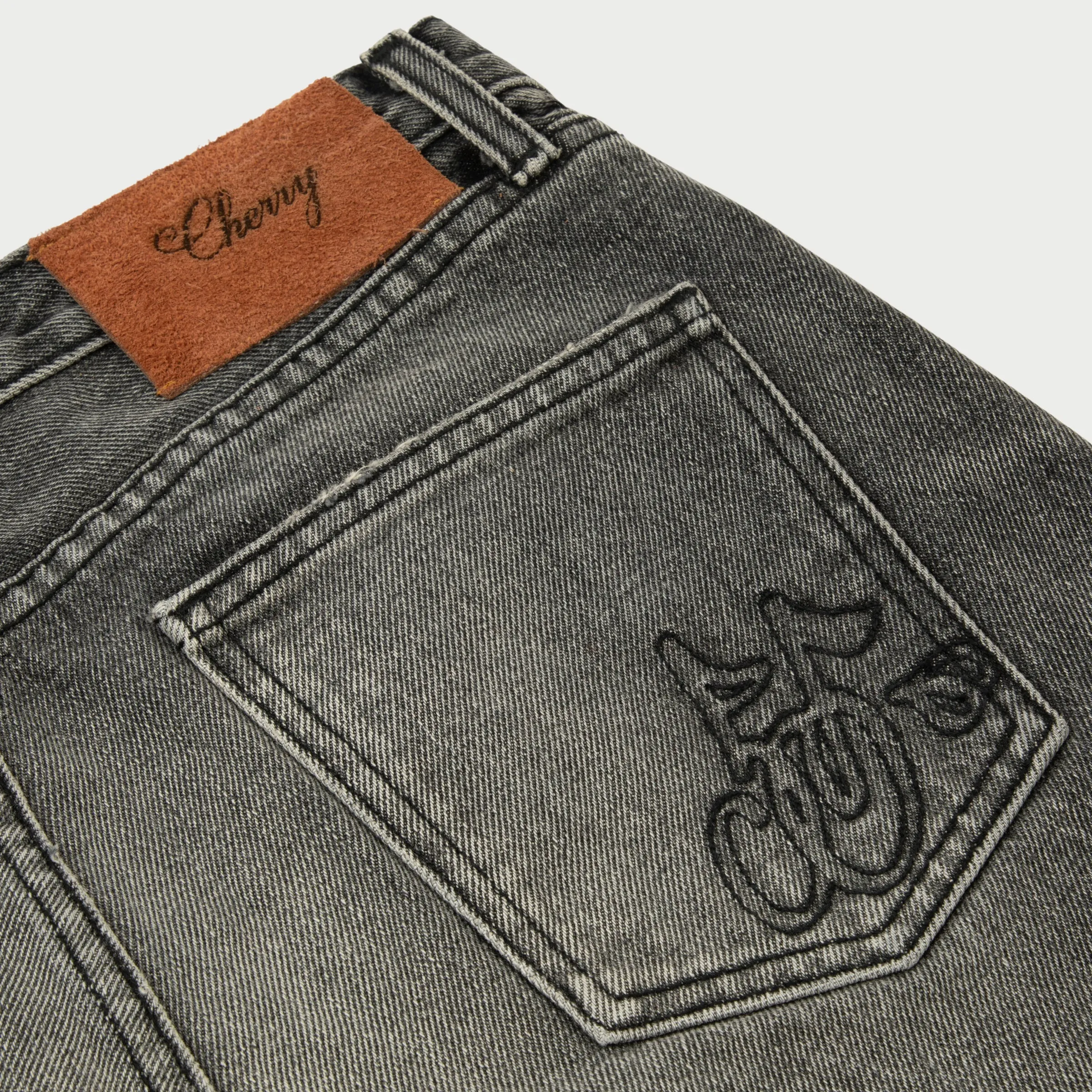 Straight 5 Pocket Denim (Grey)