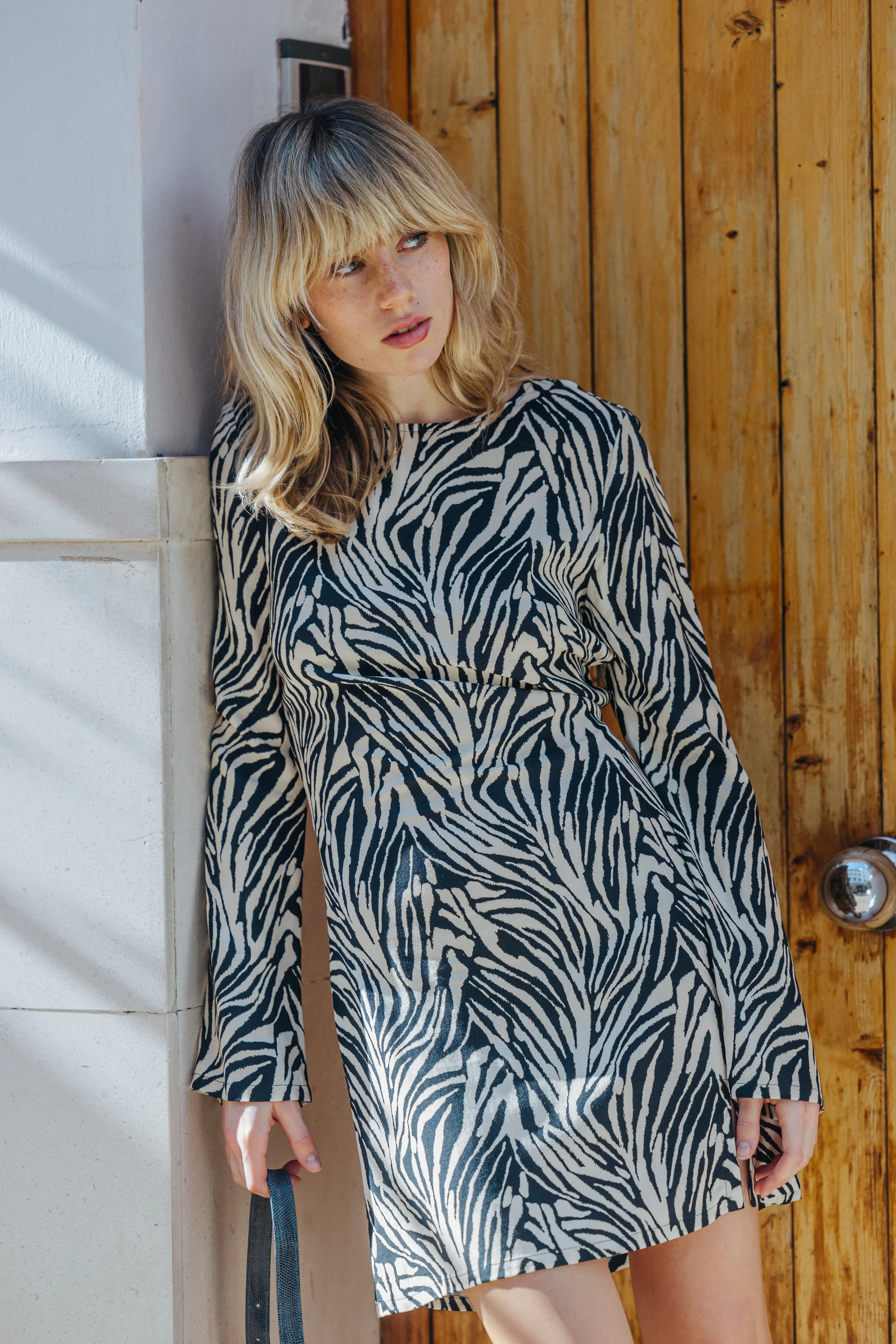 SUKIENKA JOY ZEBRA PRINT