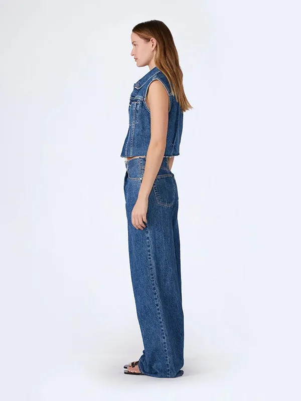 Taylor Wide Pleat Jean in Sweet Memory