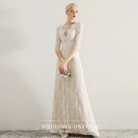 The Idora Lace Wedding Bridal Long Sleeves Dress