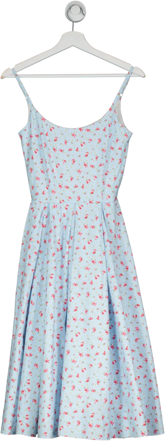 The Pretty Dress Company Blue Floral Print Swing Dress UK 8