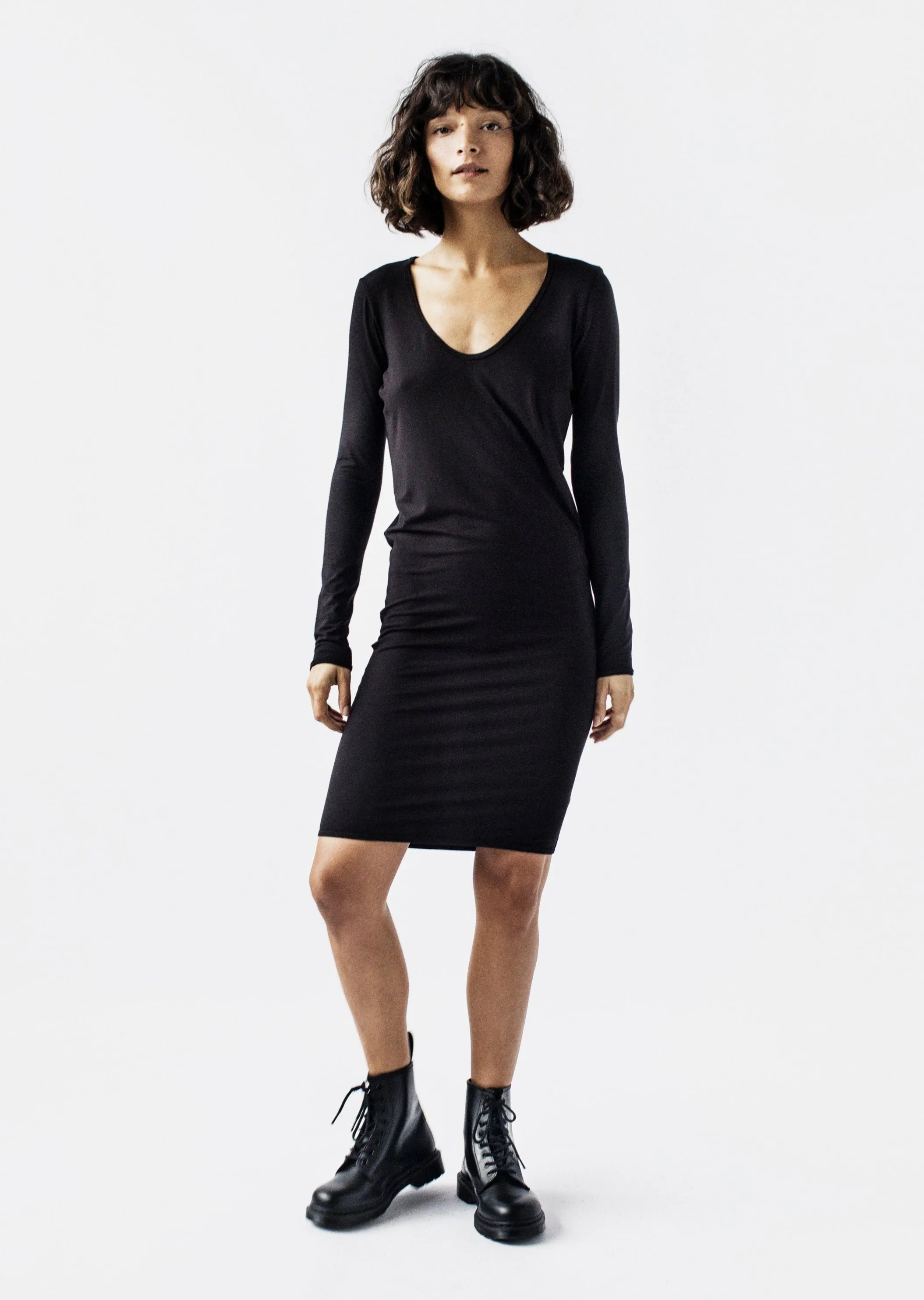 Tia Long Sleeve Semi-Fitted Dress