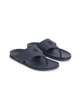 TOMMY HILFIGER Leather Comfort Sandals Navy