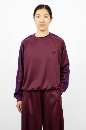 Track Sweatshirt Wine