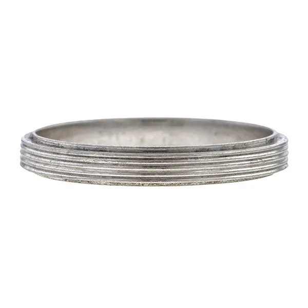 Vintage Ridged Palladium Band Ring