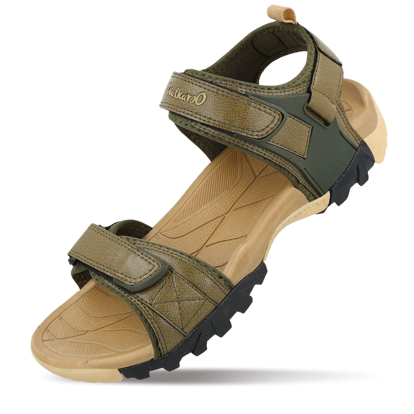 Walkaroo Men Sandals  - WC4421 Olive