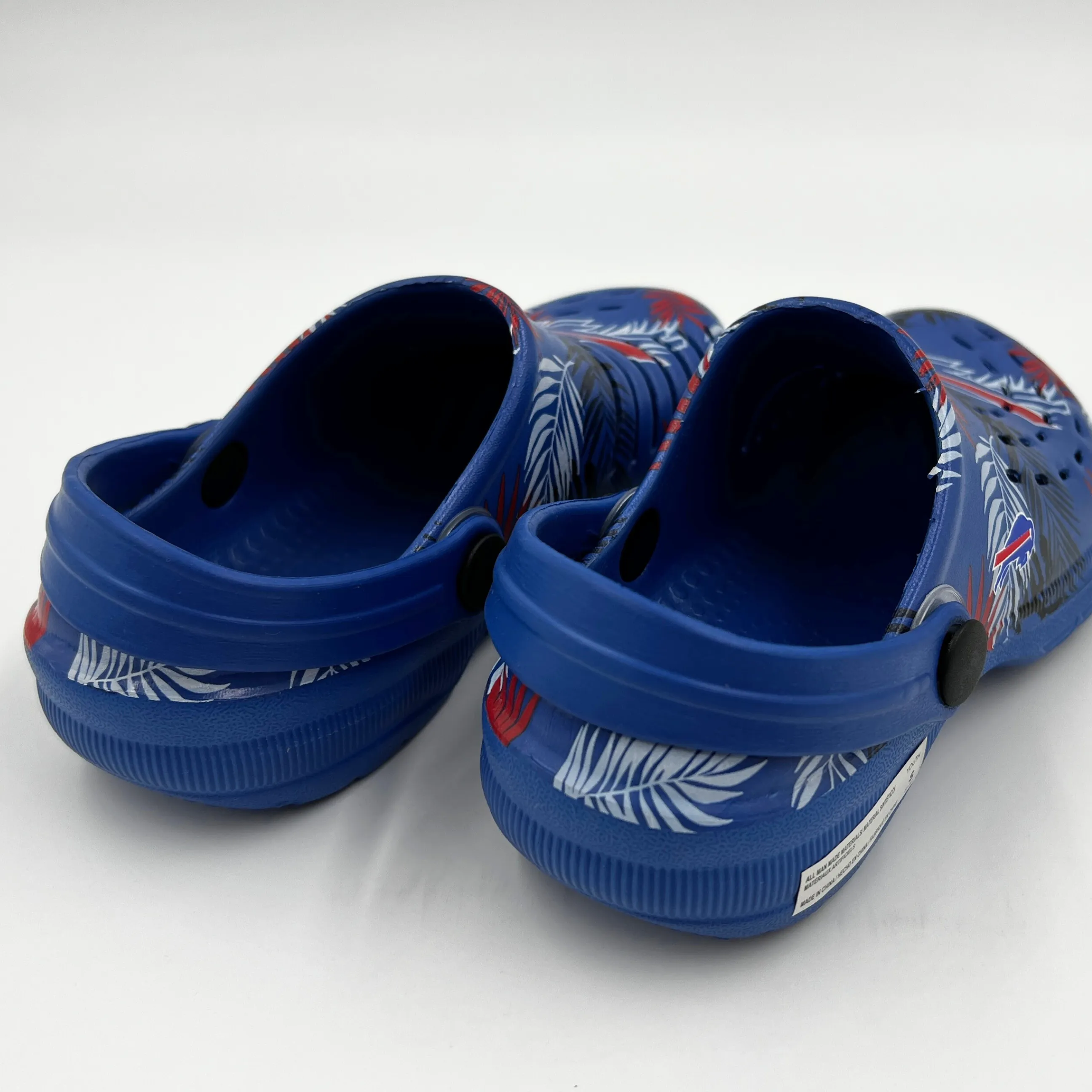 Youth Buffalo Bills Floral Clogs