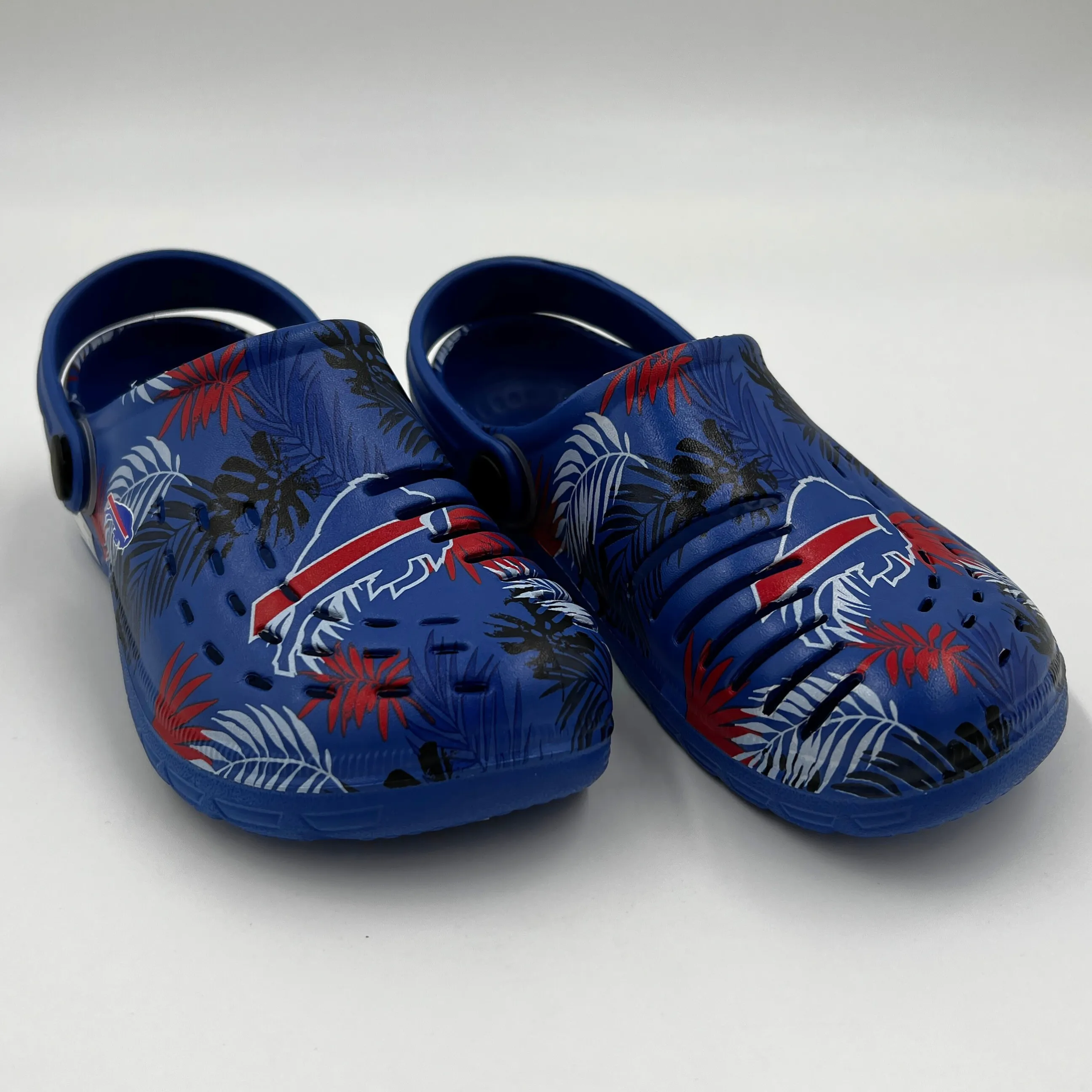 Youth Buffalo Bills Floral Clogs